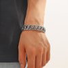 Pulseira Tibetana de Titânio com Mantra Om Mani Padme Hum Tibetan Titanium Steel Om Mani Padme Hum Bracelet