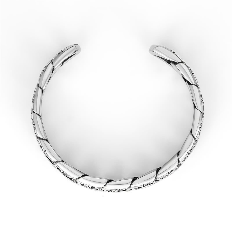 Pulseira Tibetana de Titânio com Mantra Om Mani Padme Hum Tibetan Titanium Steel Om Mani Padme Hum Bracelet