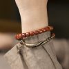 Pulsera de Equilibrio de Hueso de Yeti Tibetano y Cobre Tibetan Yak Bone Copper Balance Bracelet
