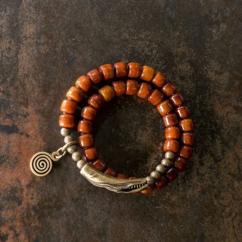 Pulsera de Equilibrio de Hueso de Yeti Tibetano y Cobre Pulsera de Equilibrio de Hueso de Yeti Tibetano y Cobre