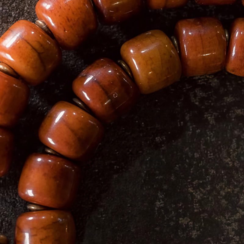Pulsera de Equilibrio de Hueso de Yeti Tibetano y Cobre Tibetan Yak Bone Copper Balance Bracelet
