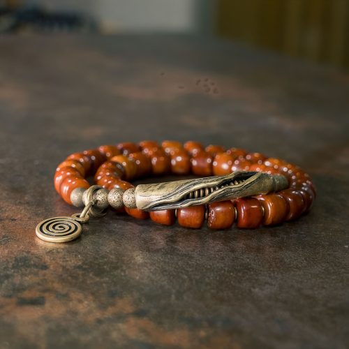 Pulsera de Equilibrio de Hueso de Yeti Tibetano y Cobre Pulsera de Equilibrio de Hueso de Yeti Tibetano y Cobre