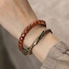 Pulsera de Equilibrio de Hueso de Yeti Tibetano y Cobre Tibetan Yak Bone Copper Balance Bracelet