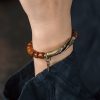 Pulsera de Fuerza de Hueso de Yak Tibetano con Cobre Tibetan Yak Bone Copper Strength Bracelet