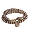 Pulsera de Poder de Hueso de Yak Tibetano y Madera de Ébano Tibetan Yak Bone Ebony Wood Power Bracelet