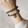 Pulsera de Poder de Hueso de Yak Tibetano y Madera de Ébano Tibetan Yak Bone Ebony Wood Power Bracelet