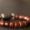 Pulsera de Fuerza Dzi Tibetana de Hueso de Yak Yak Bone Tibetan Dzi Strength Bracelet