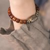 Pulsera de Fuerza Dzi Tibetana de Hueso de Yak Yak Bone Tibetan Dzi Strength Bracelet