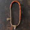 Pulsera Tibetana de Fuerza de Hueso de Yak con Colgante de Cobre Yak Bone Tibetan Strength Bracelet with Copper Pendant