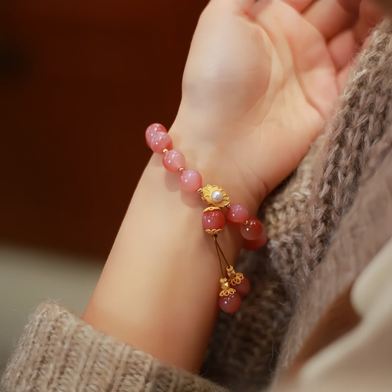 Pulsera con Encanto de Loto e Iluminación en Plata 925 925 Silver Lotus Enlightenment Charm Bracelet