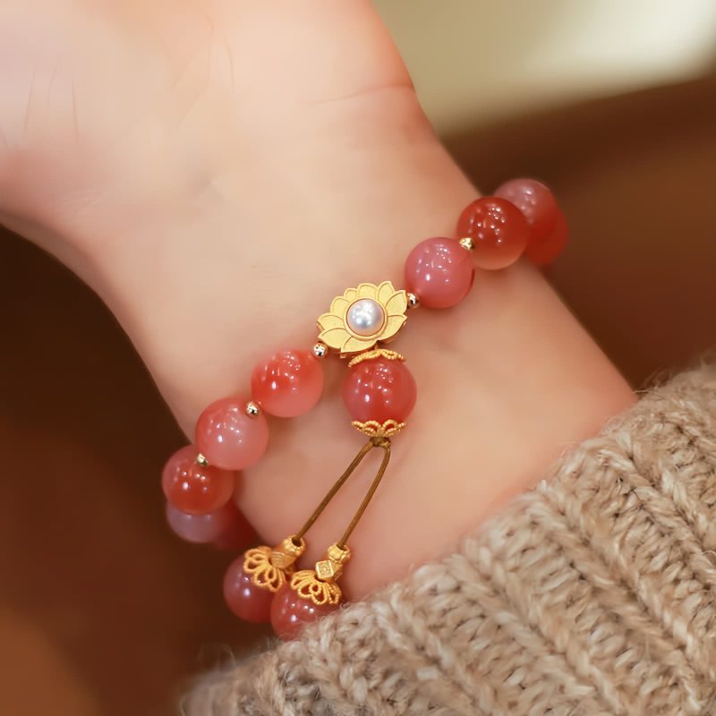 Pulsera con Encanto de Loto e Iluminación en Plata 925 925 Silver Lotus Enlightenment Charm Bracelet