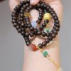 سوار خرز مالا 108 من خشب العود بروناي Brunei Agarwood 108 Mala Beads Bracelet