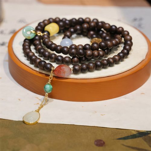 Brunei Agarwood 108 Mala Beads Bracelet Brunei Agarwood 108 Mala Beads Bracelet
