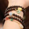 سوار خرز مالا 108 من خشب العود بروناي Brunei Agarwood 108 Mala Beads Bracelet