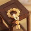 Mala Pergelangan Citrine Peace untuk Kemakmuran Citrine Peace Wrist Mala for Prosperity
