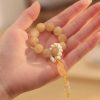 Mala Pergelangan Citrine Peace untuk Kemakmuran Citrine Peace Wrist Mala for Prosperity
