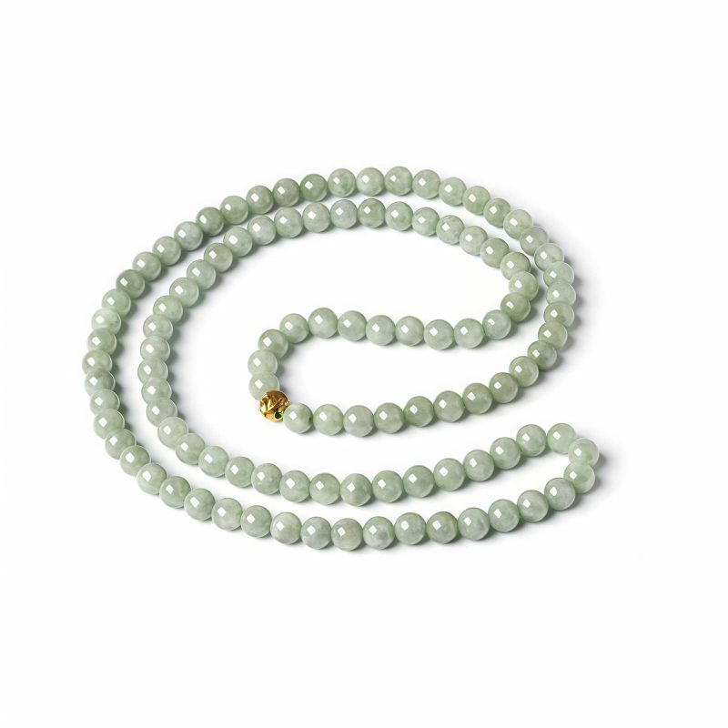 Pulsera de Suerte de Jade Tibetano de 108 Cuentas Tibetan Jade 108 Beads Luck Bracelet
