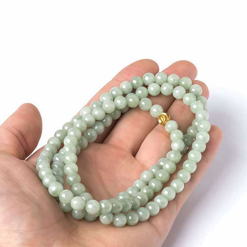Pulsera de Suerte de Jade Tibetano de 108 Cuentas Tibetan Jade 108 Beads Luck Bracelet