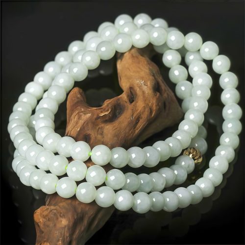 Pulsera de Suerte de Jade Tibetano de 108 Cuentas Pulsera de Suerte de Jade Tibetano de 108 Cuentas