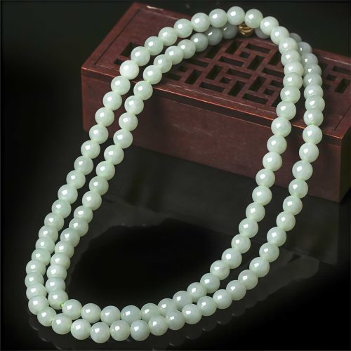 Pulsera de Suerte de Jade Tibetano de 108 Cuentas Pulsera de Suerte de Jade Tibetano de 108 Cuentas