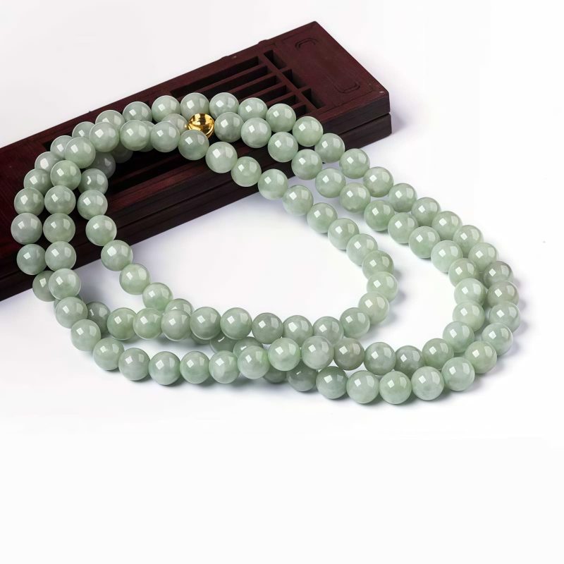 Pulsera de Suerte de Jade Tibetano de 108 Cuentas Tibetan Jade 108 Beads Luck Bracelet