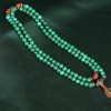 Collar de Mala de Malaquita Tibetana de 108 Cuentas Tibetan Malachite 108 Mala Beads Necklace