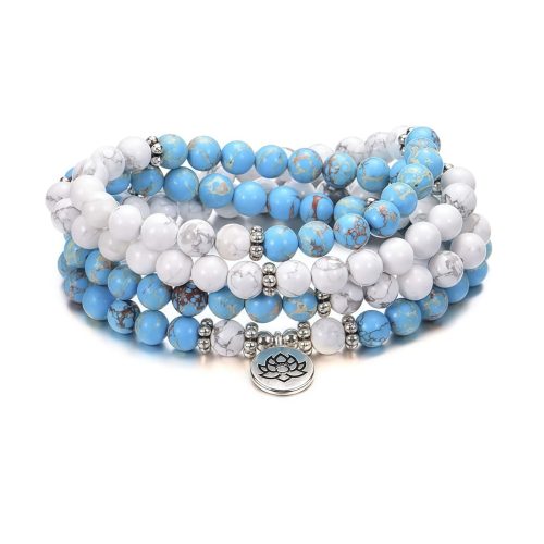 Tibetan White Turquoise Blessing Bracelet Tibetan White Turquoise Blessing Bracelet