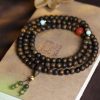Gelang Meditasi Agarwood Turquoise dengan 108 Butir Turquoise Agarwood Meditation Bracelet with 108 Beads