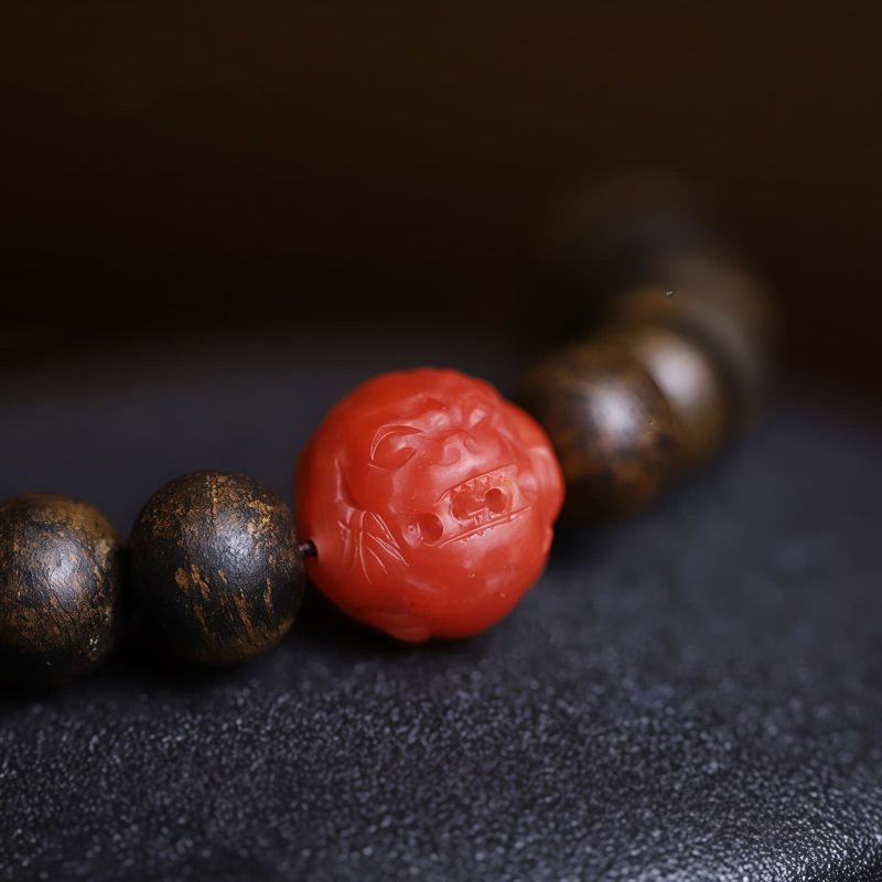 Gelang Meditasi Agarwood Turquoise dengan 108 Butir Turquoise Agarwood Meditation Bracelet with 108 Beads