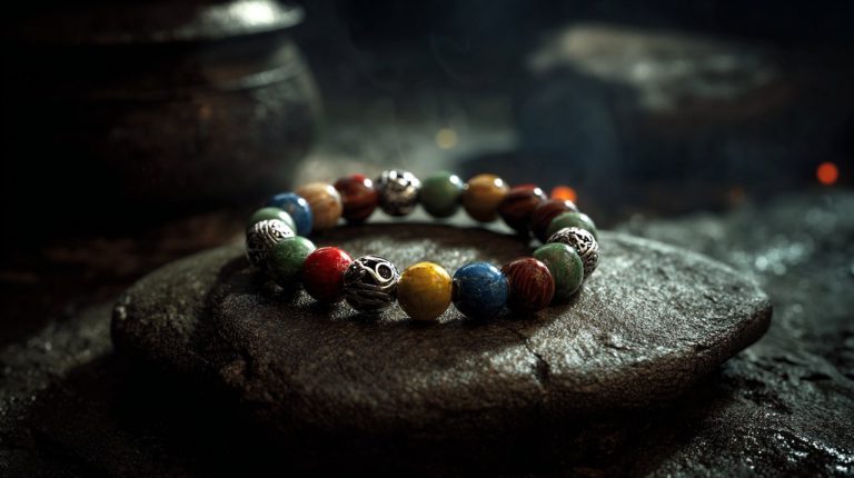 A beautifully crafted five elements bracelet