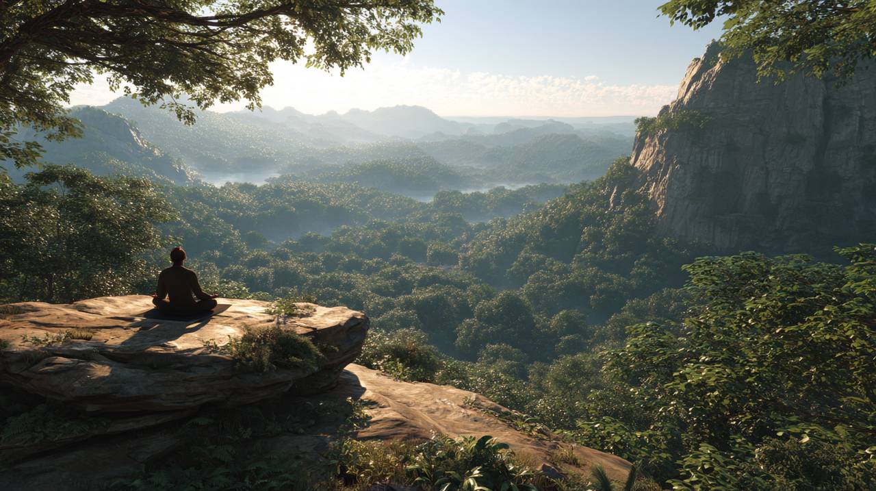 Serene Meditation in Nature