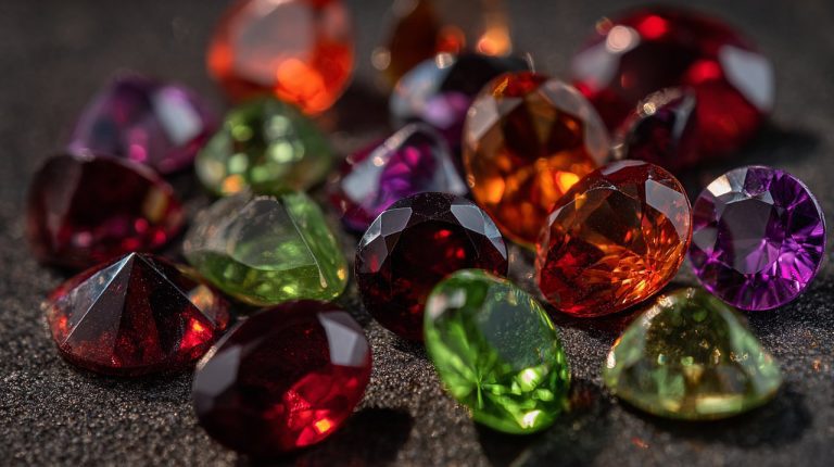 Diverse Garnet Gemstones