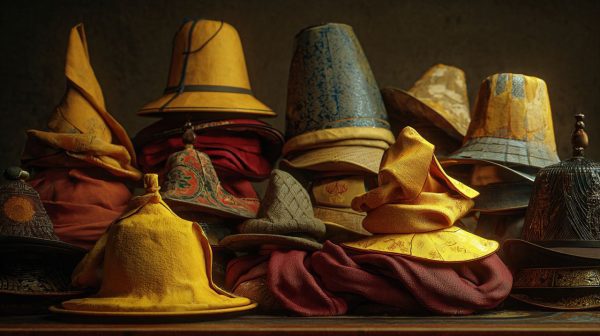 Diverse Buddhist Monk Hats