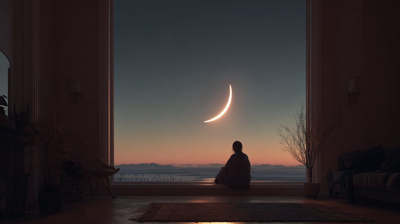 Waning Moon Reflection