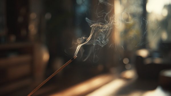 Incense Burning with Delicate Smoke