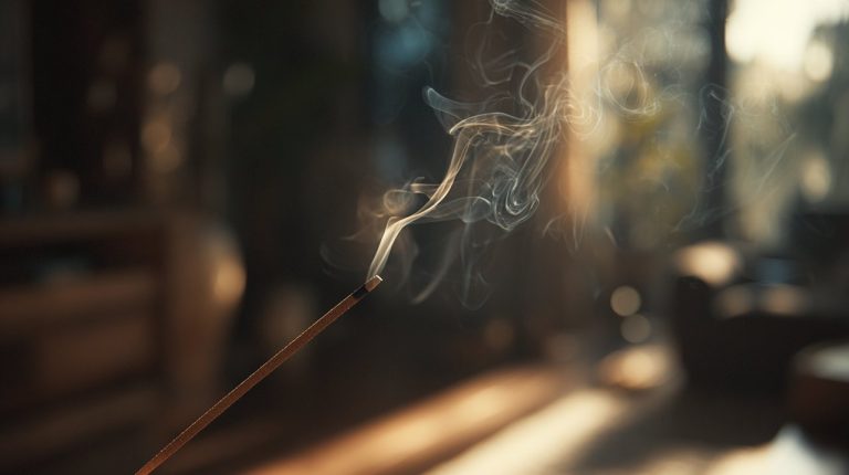 Incense Burning with Delicate Smoke