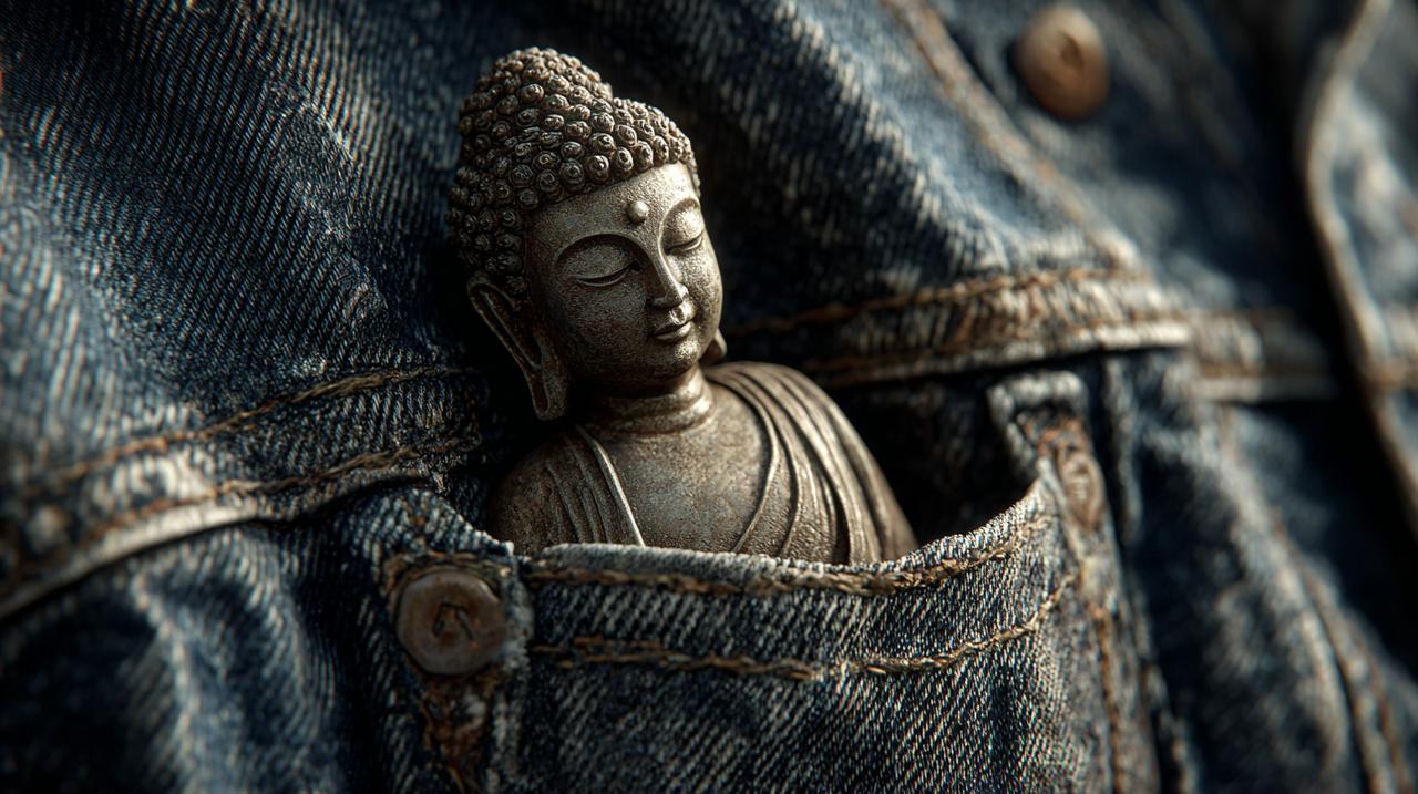 Traveling Buddha carried in a pocket