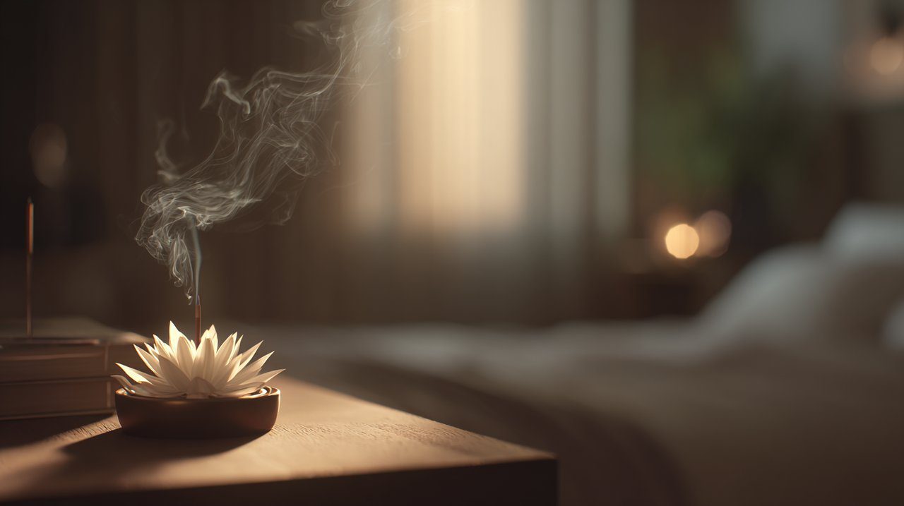 White Lotus Incense for Evening Calm