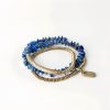 Pulsera Multicapa de Lapislázuli Tibetano Hecha a Mano Handcrafted Tibetan Lapis Lazuli Multi-Layer Bracelet - Protection & Balance - 6