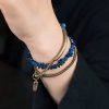 Pulsera Multicapa de Lapislázuli Tibetano Hecha a Mano Handcrafted Tibetan Lapis Lazuli Multi-Layer Bracelet - Protection & Balance - 4